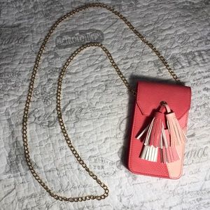 On the go phone and card bag